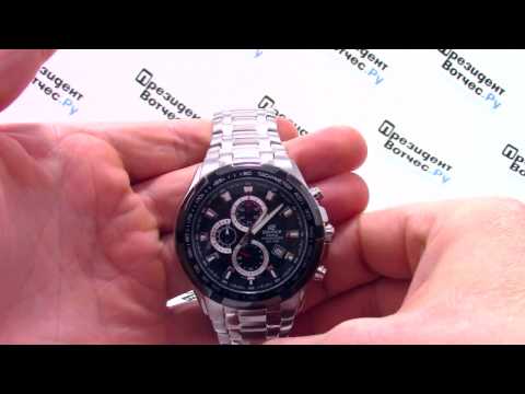 Видео: Часы Casio EDIFICE EF-539D-1A [EF-539D-1AVEF] - Видео обзор от PresidentWatches.Ru