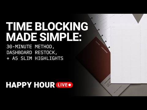 Видео: Планируйте с точностью: 30-минутный метод, пополнение запасов на панели управления + тонкие блокн...