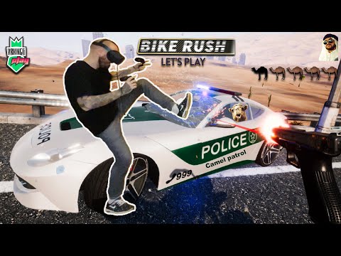 Видео: КОПЫ В ОГНЕ · VR KINGS И ДЕВУШКИ играют в BIKE RUSH · Второй Летсплей
