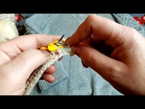 Видео: Пуловер с V образным вырезом/МК часть 1