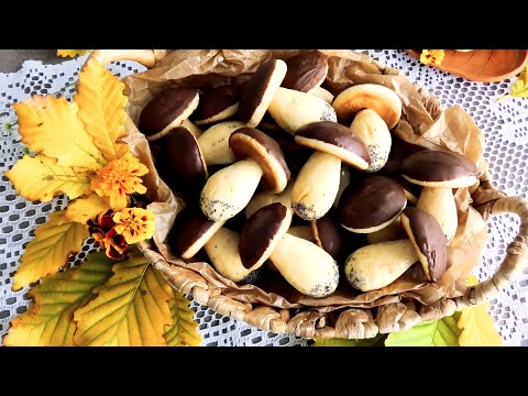 Видео: Песочное печенье «Грибочки»