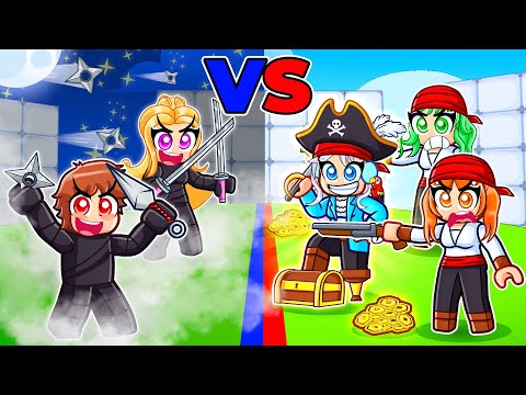 Видео: НИНДЗЯ ПРОТИВ ПИРАТОВ в Roblox Rivals...