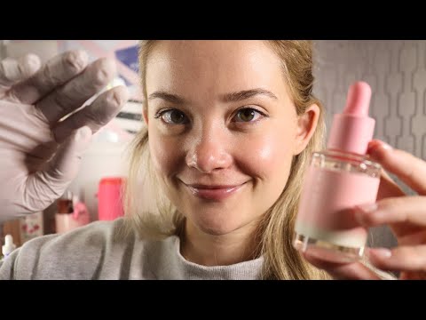 Видео: Консультация косметолога ASMR по осмотру лица! Ролевая игра! Перчатки для прикосновений к лицу, ш...