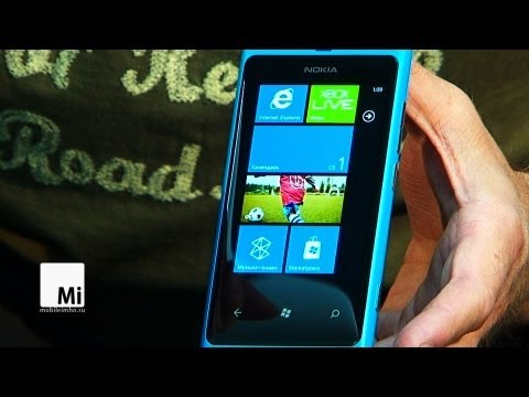 Видео: Nokia LUMIA 800. Яркая альтернатива.