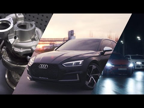 Видео: Первая едущая Audi S5 B9, гонка на большой турбе!