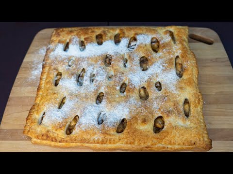 Видео: Яблочный пирог из слоёного теста 