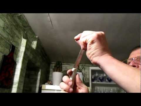 Видео: Ручная заточка ножа до особого состояния остроты