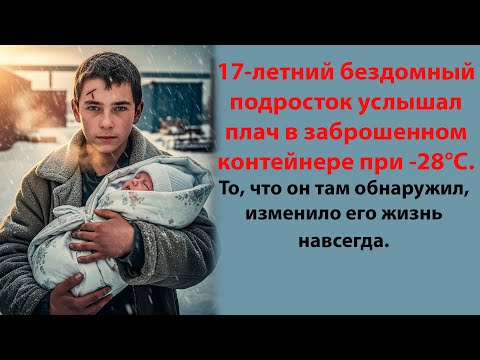 Видео: Подросток-беглец из интерната нашел на промышленной свалке младенца в золотых пеленках.