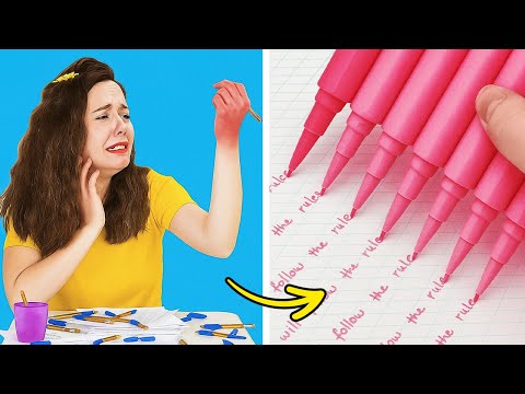 Видео: ШКОЛЬНЫЙ СТРЕСС РЕШЕН! 🏆 Гениальные лайфхаки, DIY идеи и классные гаджеты от 123 GO! Galaxy