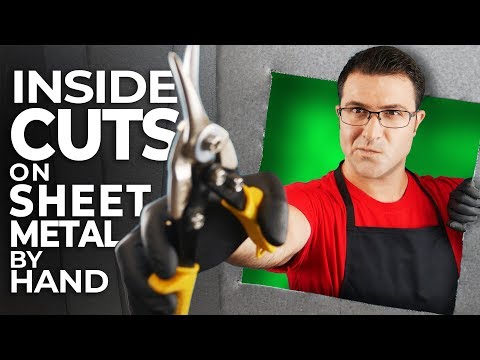 Видео: Как сделать внутренние разрезы на листовом металле вручную