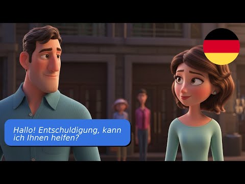 Видео: 10 простых диалогов на немецком языке A1–A2 – В парке