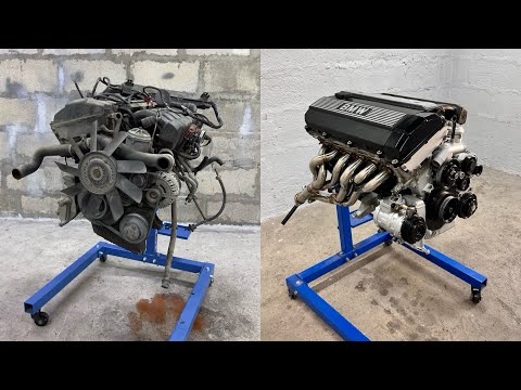 Видео: Полная реставрация двигателя BMW M50B25 (от начала до конца)