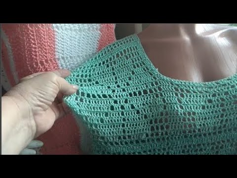 Видео: Кофточка филейным рисунком.