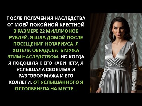 Видео: Я получила от крестной крупное наследство. Но когда я услышала разговор мужа с его коллегой я...