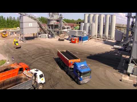 Видео: Новый Асфальтобетонный завод в Пушкине АБЗ-1