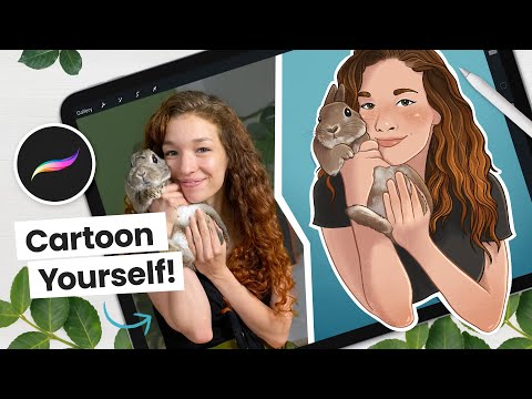 Видео: Как создать мультяшный образ себя в Procreate • Пошаговое руководство, профессиональные советы и ...