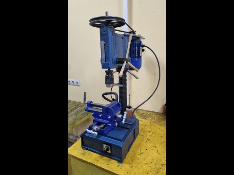 Видео: Сломал станину, сжёг двигатель, но доделал ... Кастомный сверлильный станок ВСН-IP20