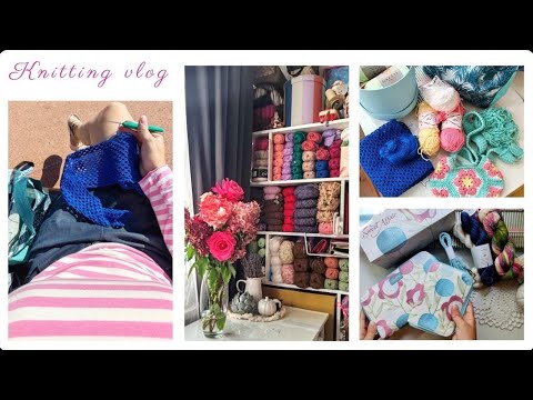 Видео: ВЛОГ Сумка крючком Knit Pro Sweet Affair Заканчиваю проекты Перекрашиваем полки Не поехала на море