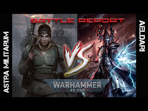 Видео: Aeldari vs Astra Militarum - Battle report - Гвардия против Элдар - репорт