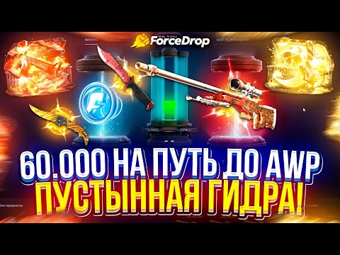 Видео: 60k на FORCEDROP ради AWP | ПУСТЫННАЯ ГИДРА за 125.000!