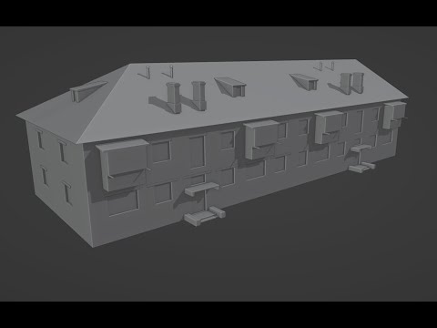 Видео: Blender Создание игровой модели дома #1