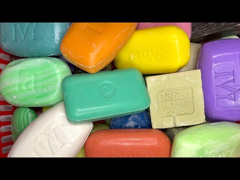 Видео: ASMR🎶Cutting dry and semi dry soap 🧼🔪Резка сухого и полусухого мыла🤤🤤🤤Корзина хрустящей😋