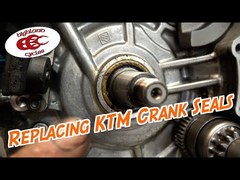 Видео: Замена сальников коленвала на KTM 300 XC | Ремонт моего KTM 300XC 2023 года | Highland Cycles