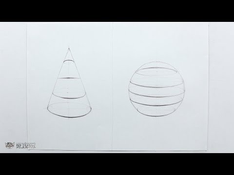 Видео: DrawFox. Рисунок карандашом для начинающих. Урок 2-1. Построение геометрических фигур с кривизной.