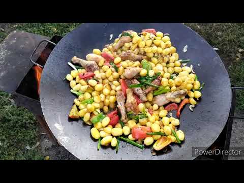 Видео: МУКБАНГ ПО ДЕРЕВЕНСКИ // КАРТОШКА С МЯСОМ И ОВОЩАМИ  //
