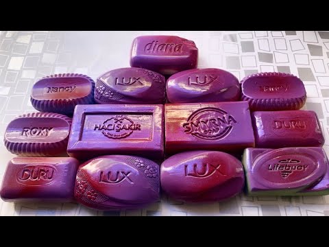 Видео: ASMR | Painted Dry Soaps Cutting Video | Boyalı kuru sabunların kesimi | сухая резка мыла | HD