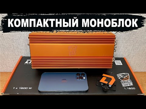 Видео: Компактный и мощный усилитель для сабвуфера! DL Audio Raven Compact 1.1600