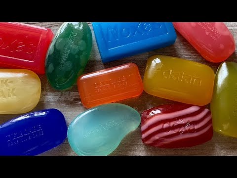 Видео: ASMR | 30 minutes cutting dry glycerin soap| Video collection | Soap cutting | Резка сухого мыла