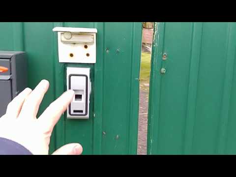 Видео: Забор со сканером отпечатков пальцев и WiFi