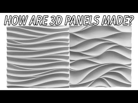 Видео: Формы для 3D панелей в работе! Льём гипсовые декоративные панели "Волна" и "Ветер"