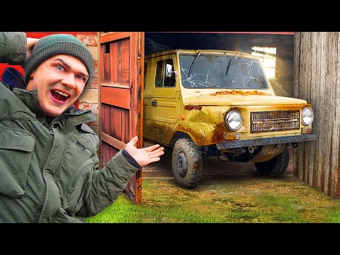 Видео: Купили заброшенный гараж за 100 тысяч! Какой автомобиль внутри?