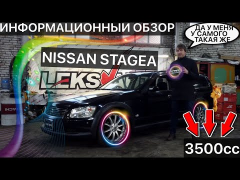 Видео: Рестайловая красота! Обзор Nissan Stagea AR-X Four [Leks-Auto 359]