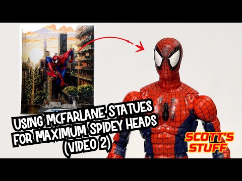 Видео: Используя «позированную фигуру» Макфарлейна, мы создаем индивидуальную голову для Человека-паука ...