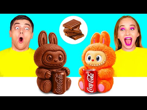 Видео: Челлендж. Шоколадная Еда vs Настоящая еда | Кухонные Лайфхаки и Рецепты от Fun Fun Challenge
