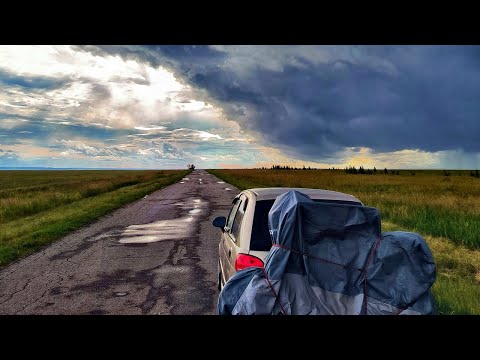 Видео: 13,5 тыс.км на Матизе с эл-великом. Встрял у Волги.  День 2.