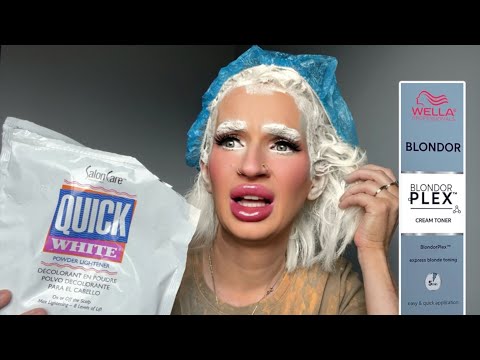 Видео: Быстрый отбеливатель White Bleach НЕНАВИЖУ ЭТО #осветлениеизбавилось #волосы #осветлениеволос #ha...