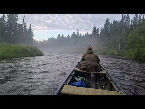Видео: Рыбалка между грозами Таёжный быт еда жизнь