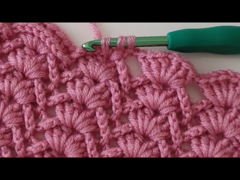 Видео: супер легкий узор детского пледа крючком для начинающих 2022 - Trend Knitting Patterns