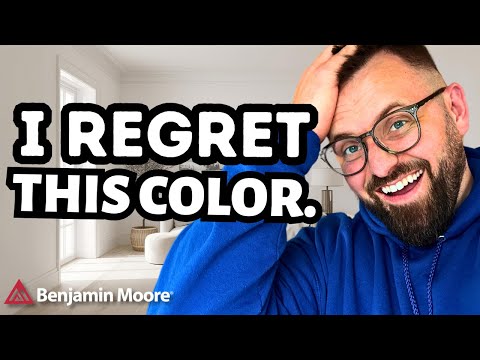 Видео: Я жалею, что покрасил стены в этот цвет. Вот почему (#BenjaminMoore #DoveWing)