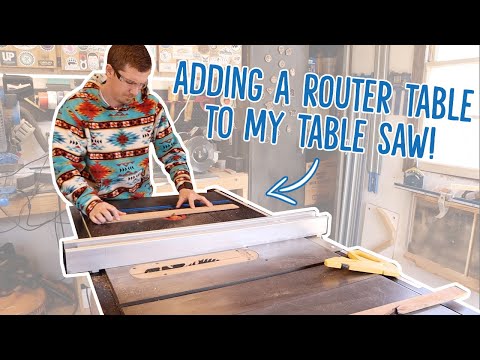 Видео: Добавление фрезерного стола к моему настольному циркулярному станку // Подъемный фрезер Kreg + на...