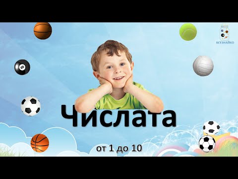 Видео: ЧИСЛАТА от 1 до 10 - за най малките деца #Vseznayko