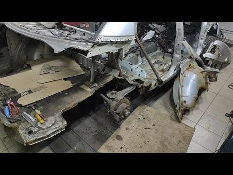 Видео: 👉 Часть 3. Восстановление Opel Omega B MV 6. Сварка правого бока кузова, замена четверти и т.д 👈