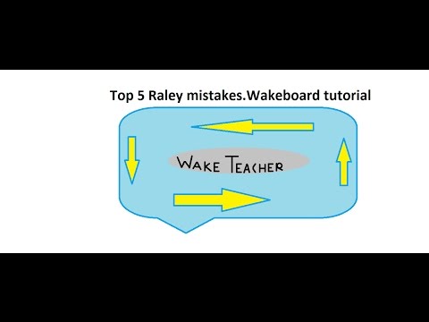 Видео: Топ 5 ошибок при выполнении рейли. Как делать рейли на вейке / Wakeboard Teacher