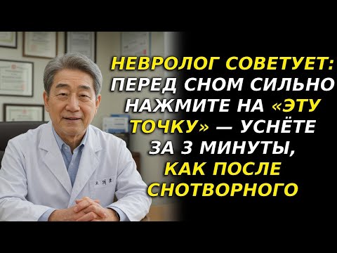 Видео: Перед сном нажмите «эту точку» 5 с — уснёте за 3 минуты и проспите до утра  Сильнее 10 снотворных
