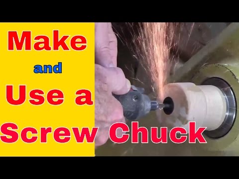Видео: Как сделать и использовать винтовой патрон для токарной обработки дерева