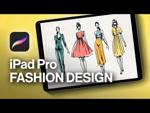 Видео: Эскизы дизайна одежды на Procreate!